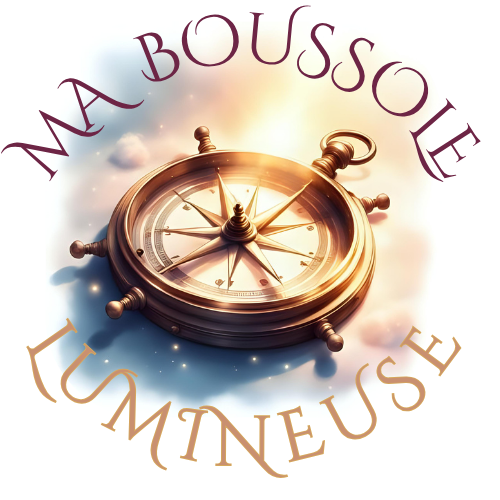 une boussole lumineuse qui rayonne en son centre